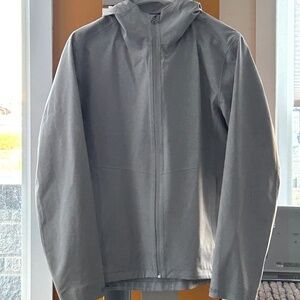UNIQLO Men’s Lightweight Grey Hooded Parka (windbreaker / rain jacket) SIZE L